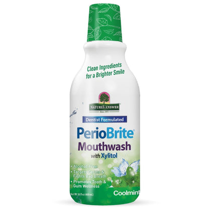 PerioBrite Mouthwash Alcohol Free 480ml - Nature's Answer - Mouthwash - Eco Natural Products