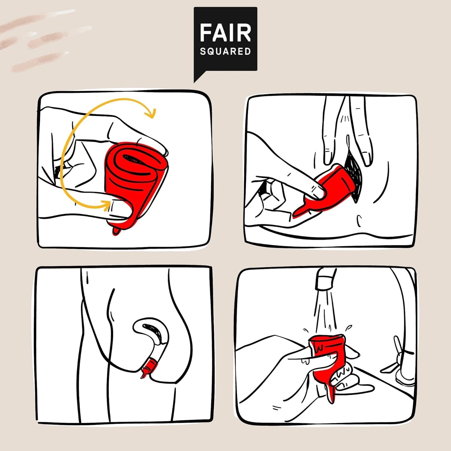 Period Cup Large Size - Fair Squared - Feminine Sanitary Supplies - Eco Natural Products