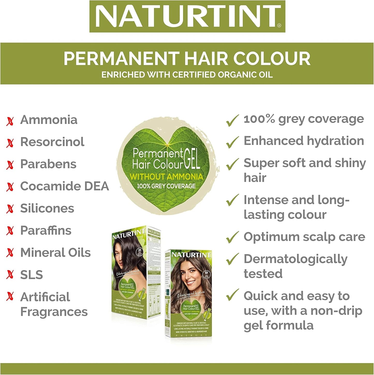 Permanent Hair Colourant Ash Blonde 8A 165ml - Naturtint - Hair Color - Naturtint