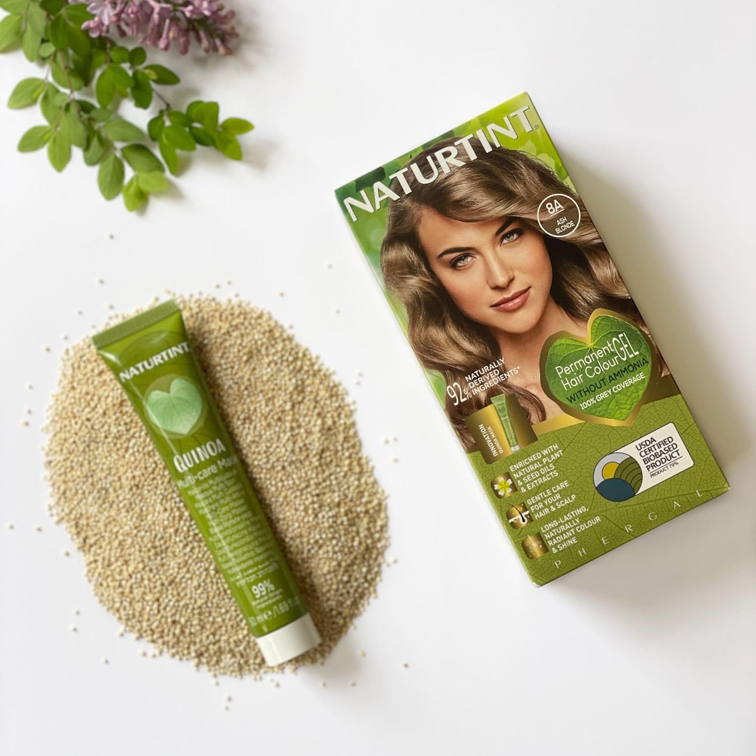 Permanent Hair Colourant Ash Blonde 8A 165ml - Naturtint - Hair Color - Naturtint