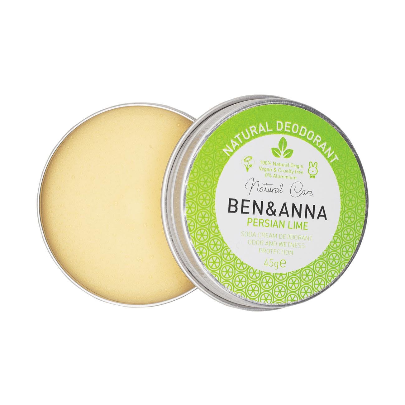 Persian Lime Cream Deodorant Tin 45g - Ben & Anna - Deodorant - Eco Natural Products