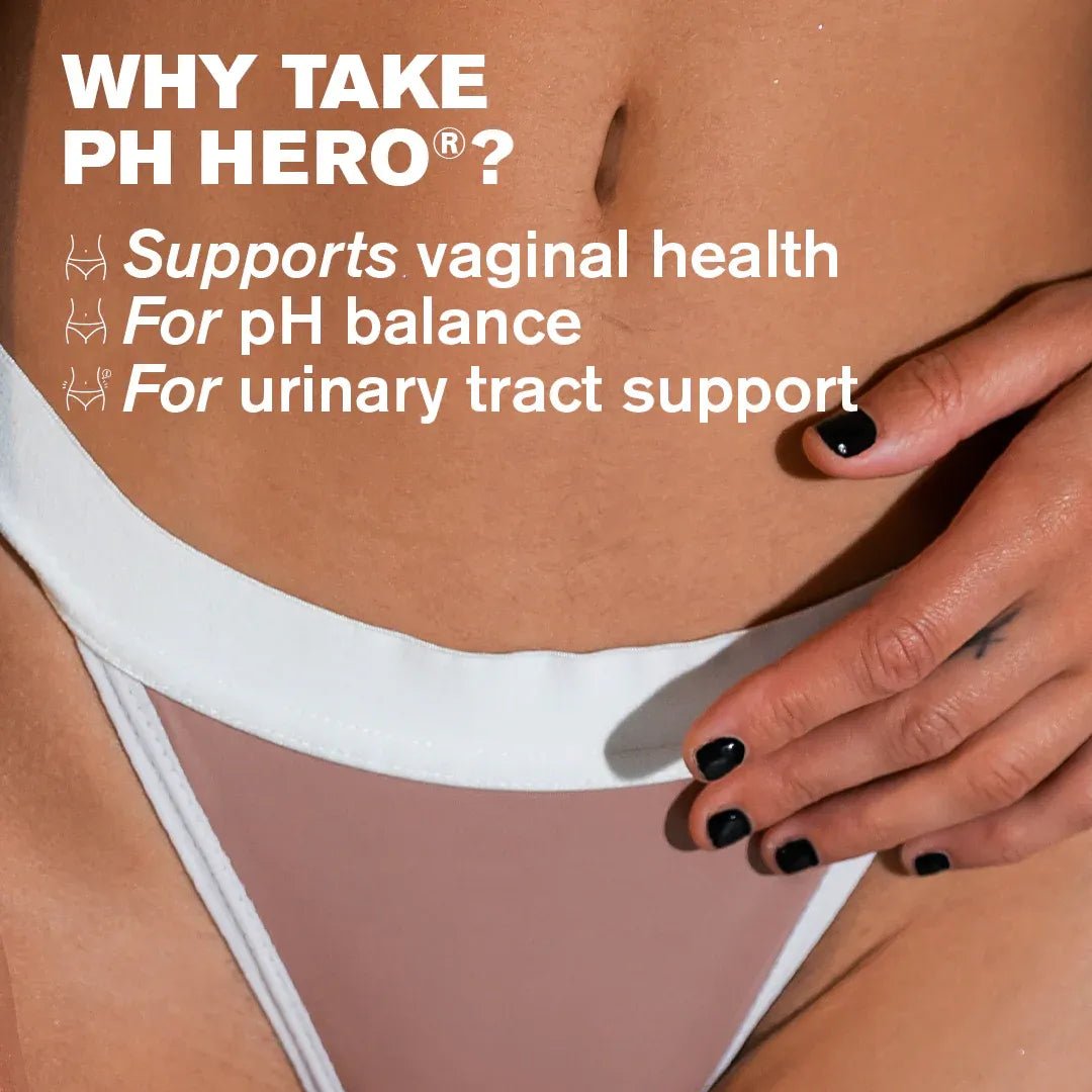 PH Hero Vaginal Health and UTI Support 30 Capsules - Dr Vegan - Digestive Supplements - Dr Vegan