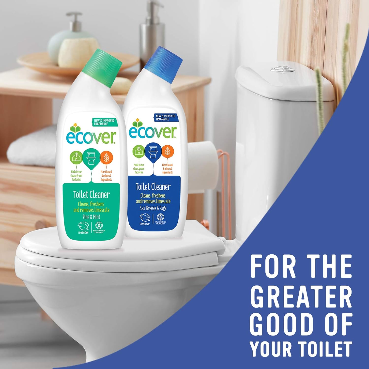 Pine & Mint Toilet Cleaner 750ml - Ecover - Toilet cleaner - Eco Natural Products