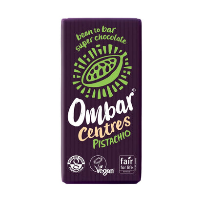 Pistachio Centres Chocolate Bar 70g - Ombar - Chocolate Bar - Eco Natural Products