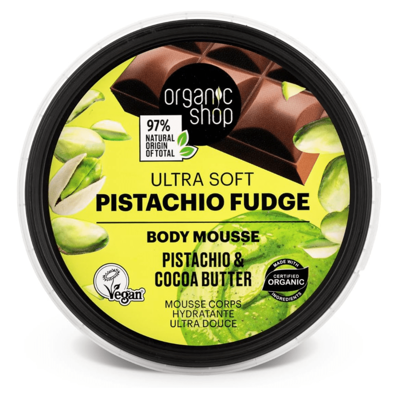 Pistachio & Cocoa Butter Body Mousse 250ml - Organic Shop - Lotions & Moisturizers - Organic Shop