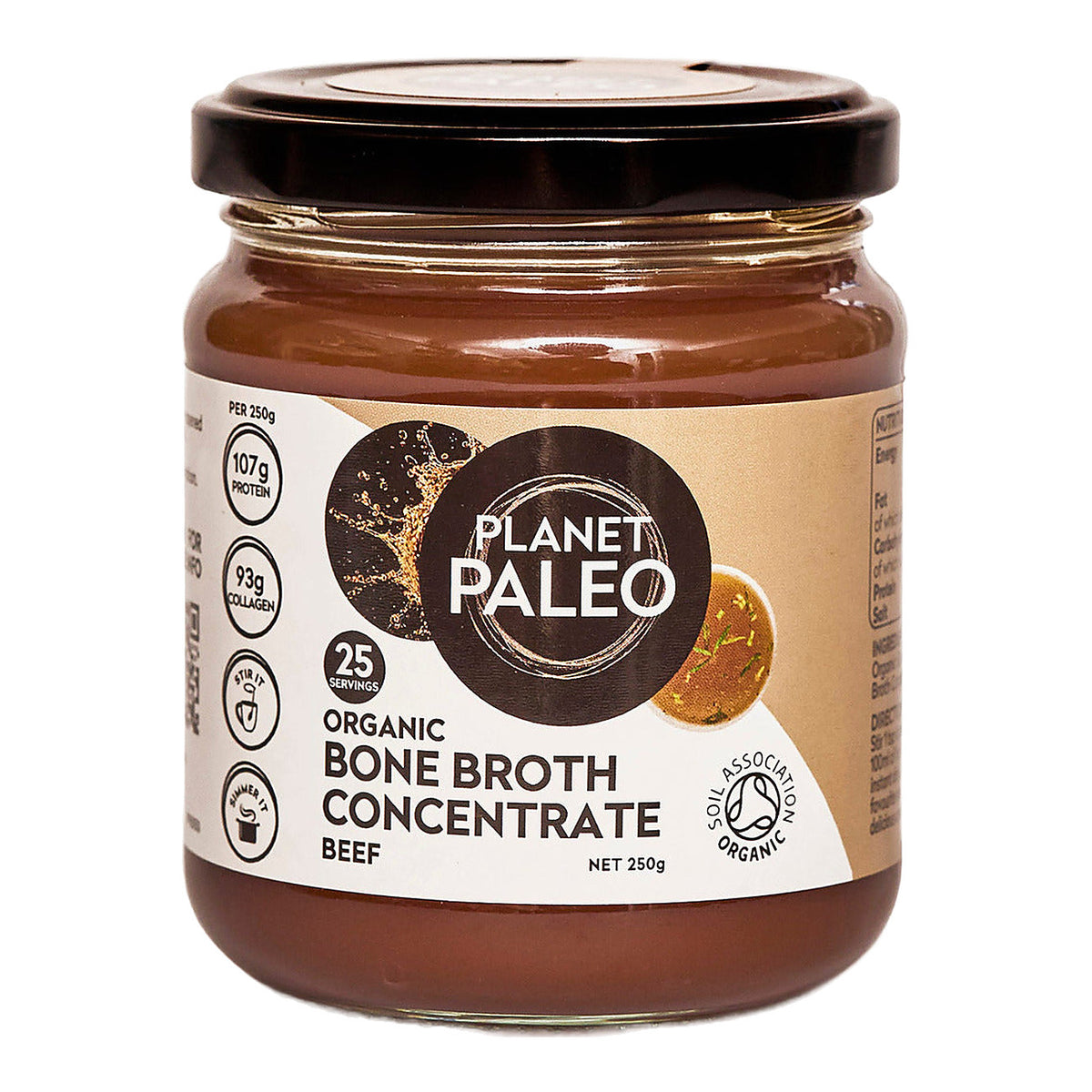Planet Paleo Organic Bone Broth Concentrate 250g front of pack