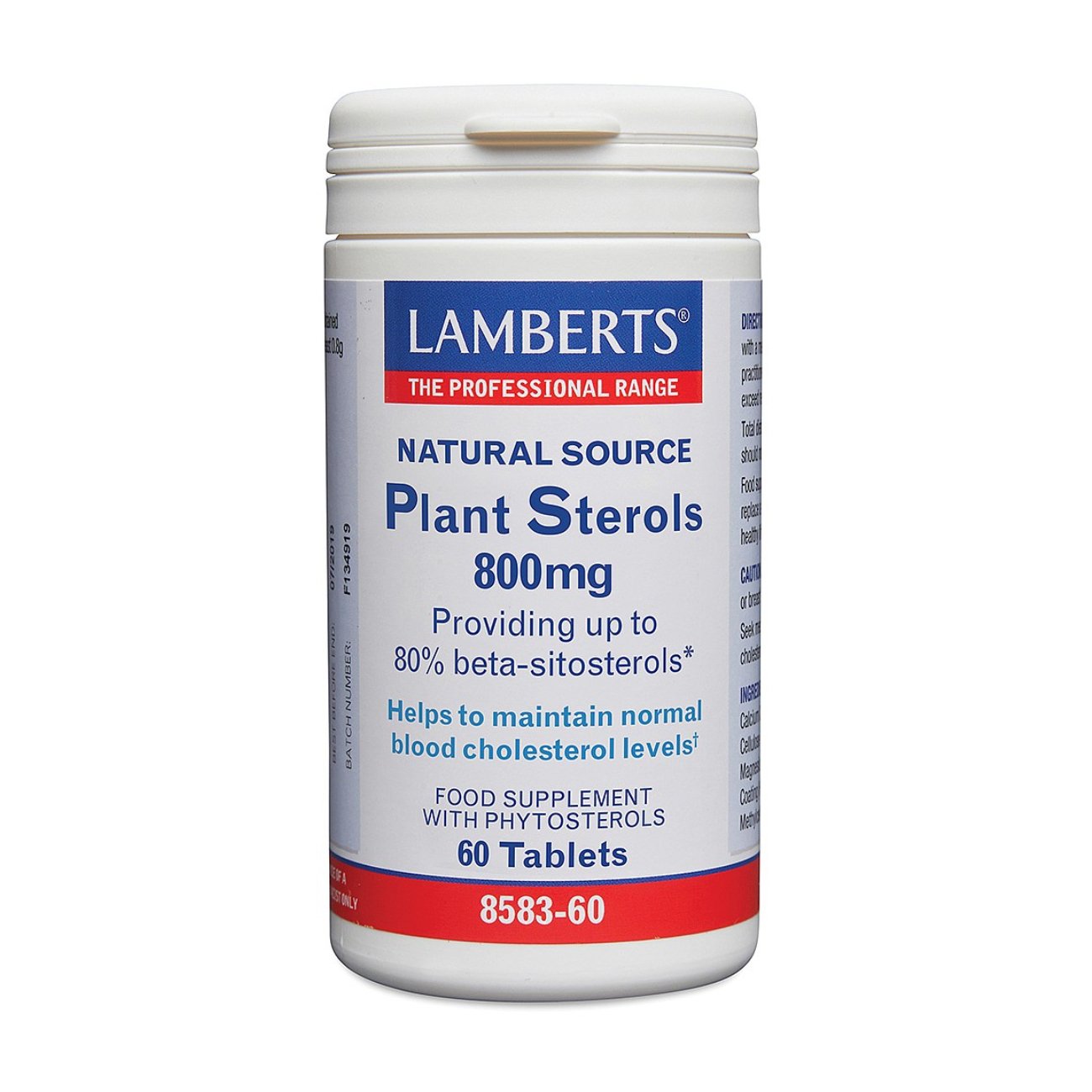 Plant Sterols 800mg 60 Tablets - Lamberts - Food Supplement - Eco Natural Products