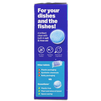 Plastic Free Eco Dishwasher Tablets 30's - Ocean Saver - Dish Detergent & Soap - Eco Natural Products