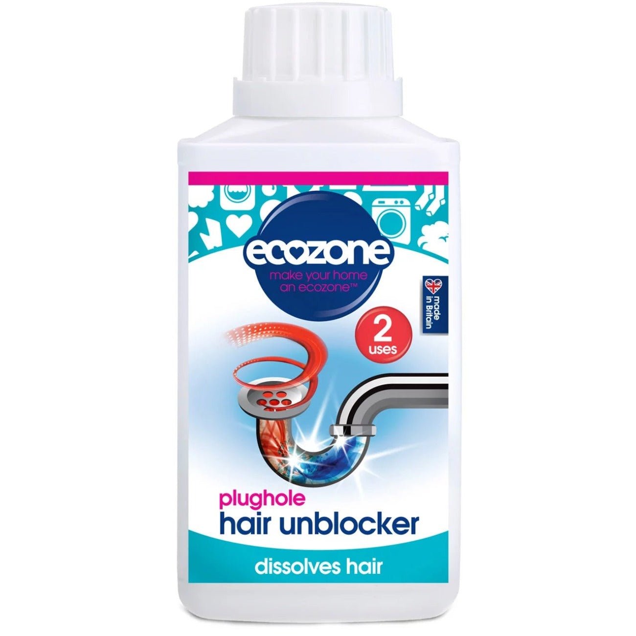 Plughole Hair Unblocker 250ml - Ecozone - Eco Natural Products