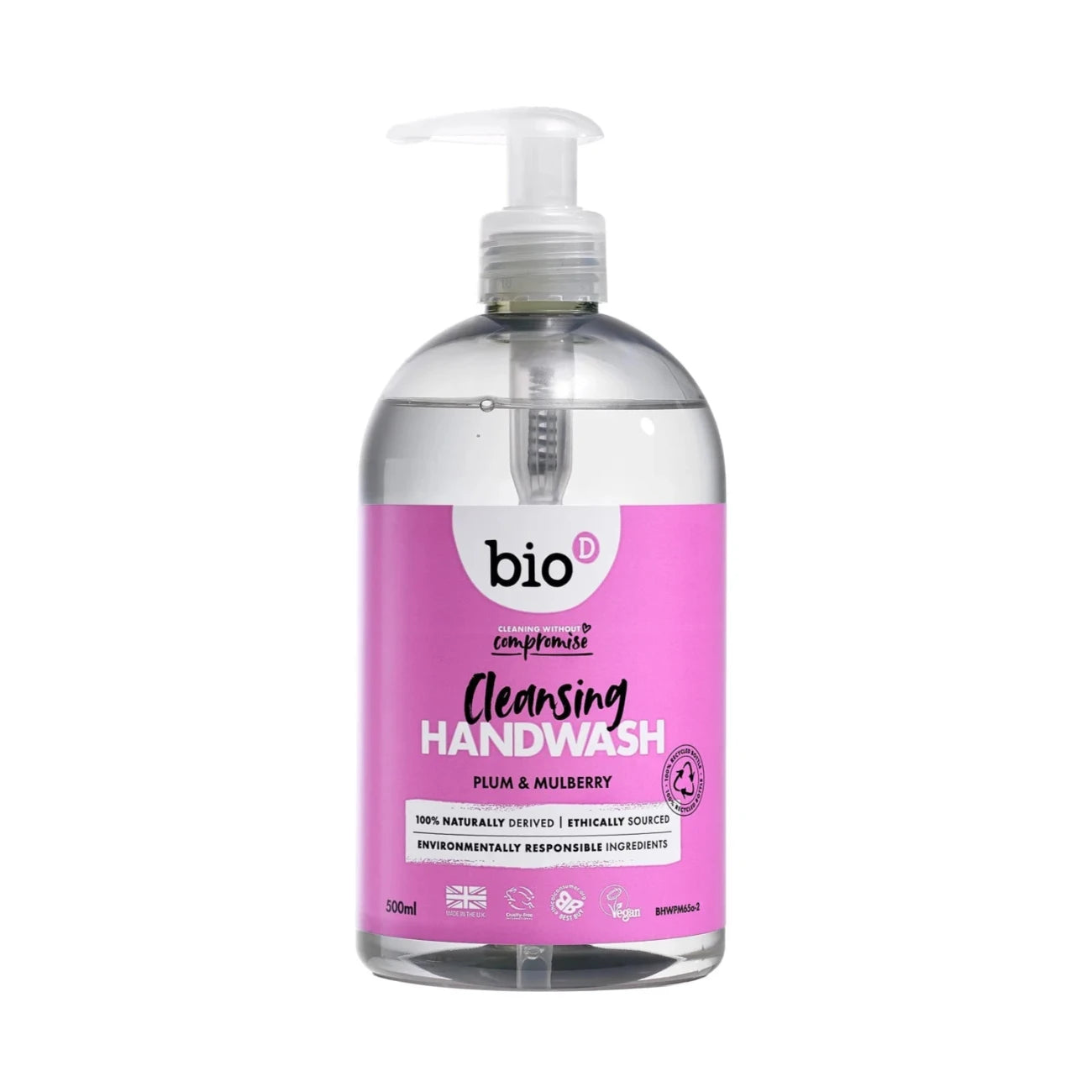 Plum and Mulberry Hand Wash 500ml - Eco Natural Products - Bio - D - Hand Soap