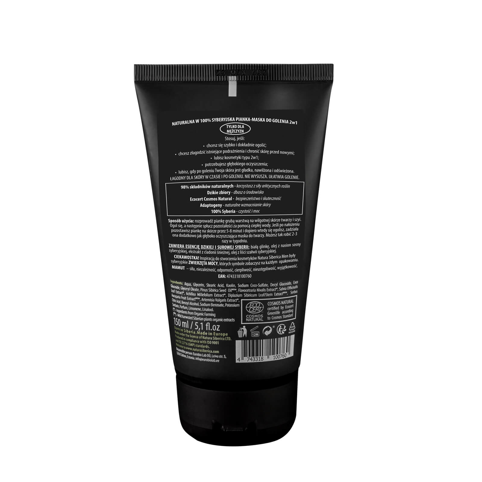 For Men Only Shaving Clay & Mask 2-in-1 The Mammoth 150ml EXP.7.01.2024