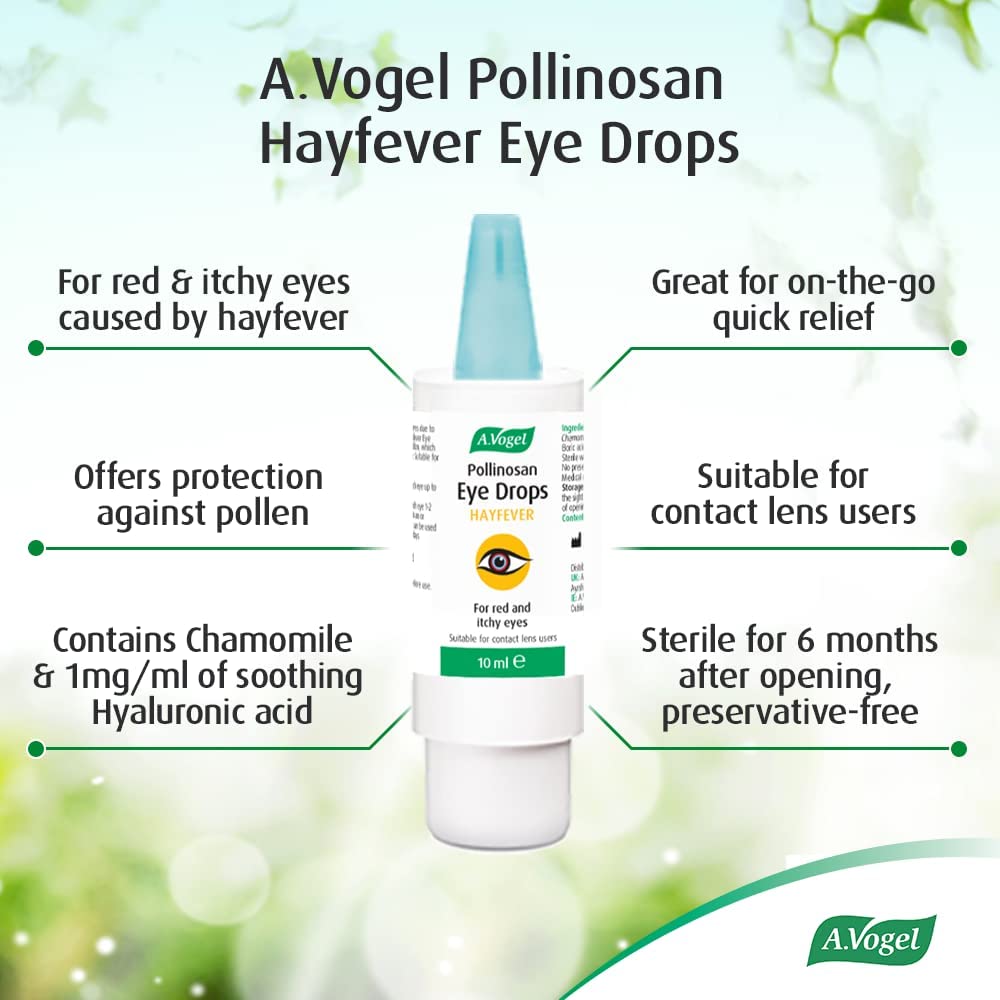 Pollinosan Hayfever Eye Drops 10ml - A. Vogel - Herbal Supplement - Eco Natural Products