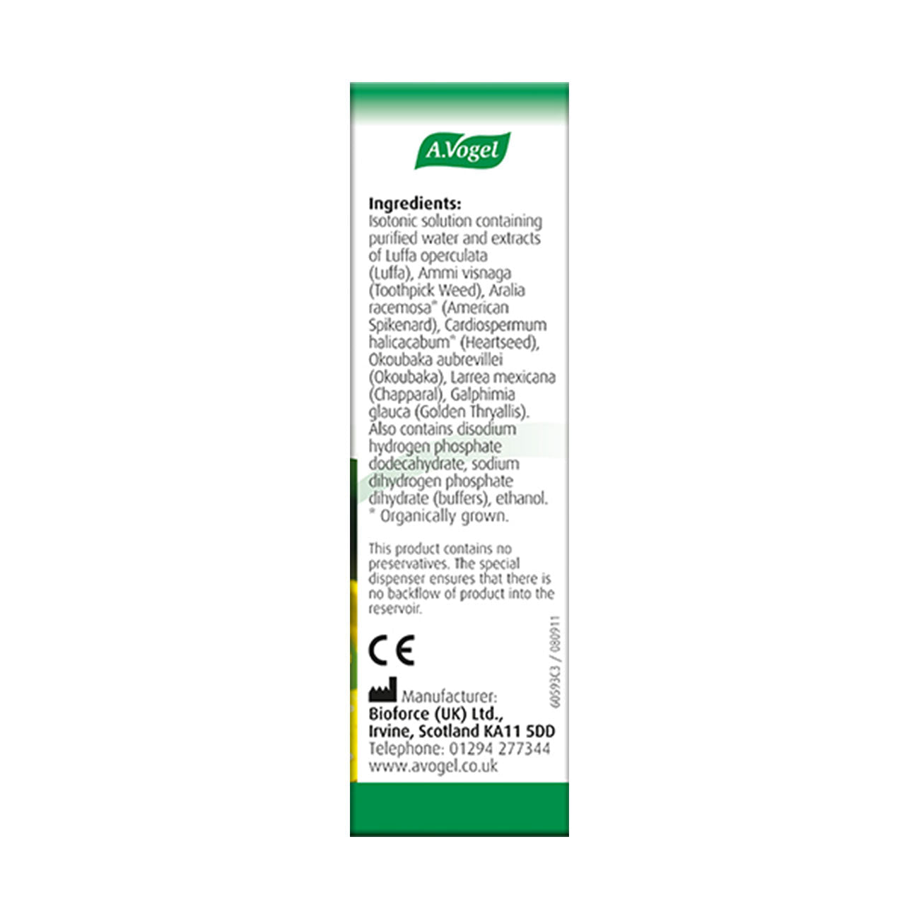 Pollinosan Luffa Nasal Spray 20ml [BLACK FRIDAY] - Eco Natural Products - A. Vogel - Herbal Supplement