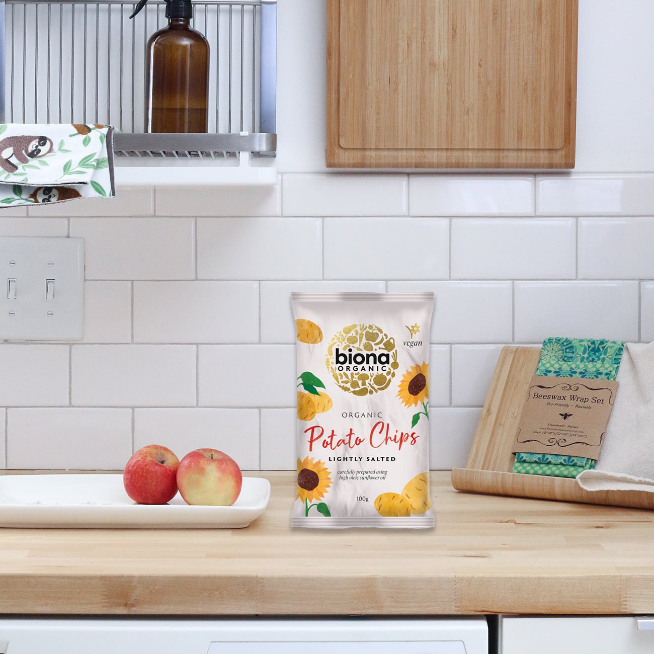 Potato Chips Organic Himalayan Pink Salt Light - Biona - Snack - Eco Natural Products