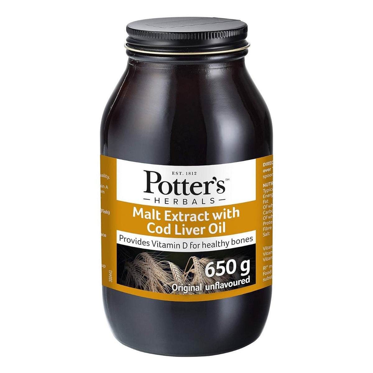 Potter Malt Extract and Cod Liver Oil 650g - Potter's Herbals - Supplements - Eco Natural Products