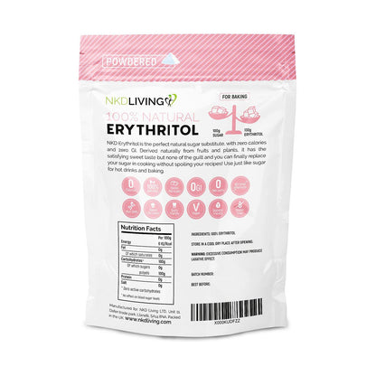 Powdered Erythritol 1kg - NKD Living - Sugar Substitute - Eco Natural Products