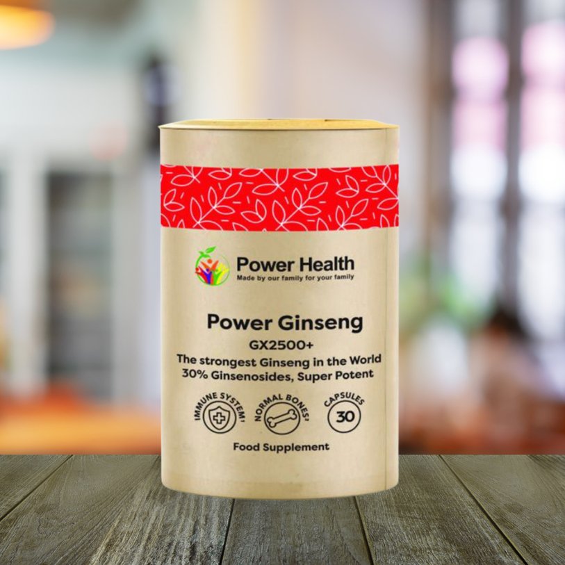 Power Ginseng GX2500+ 90 Capsules [BLACK FRIDAY] - Eco Natural Products - Power Health - Food Supplement