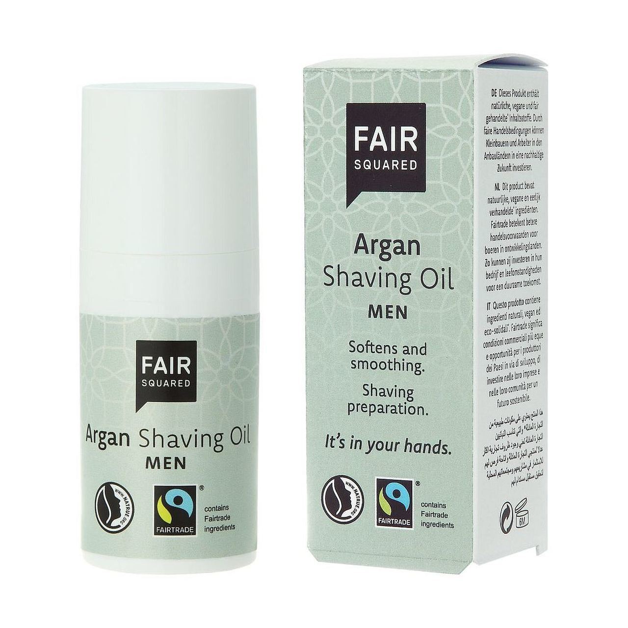 Pre Shaving Oil Argan Men 15ml - Fair Squared - Shaving Oil - Eco Natural Products