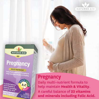 Pregnancy Multi - Vitamins & Minerals 60 Tablets - Natures Aid - Vitamins & Supplements - Eco Natural Products