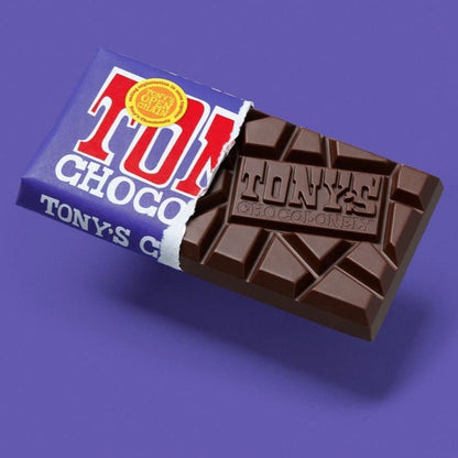 Pretzel Toffee Dark Milk Chocolate Bar 180g - Tony's Chocolonely - Chocolate Bar - Eco Natural Products