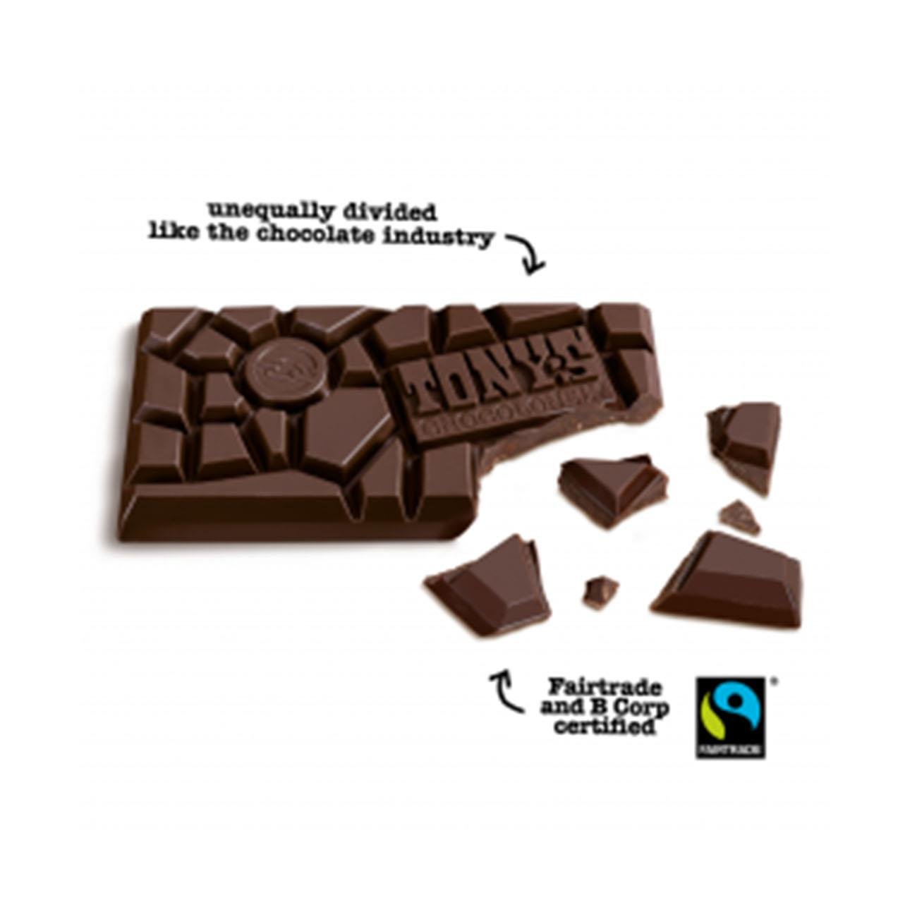 Pretzel Toffee Dark Milk Chocolate Bar 180g - Tony's Chocolonely - Chocolate Bar - Eco Natural Products
