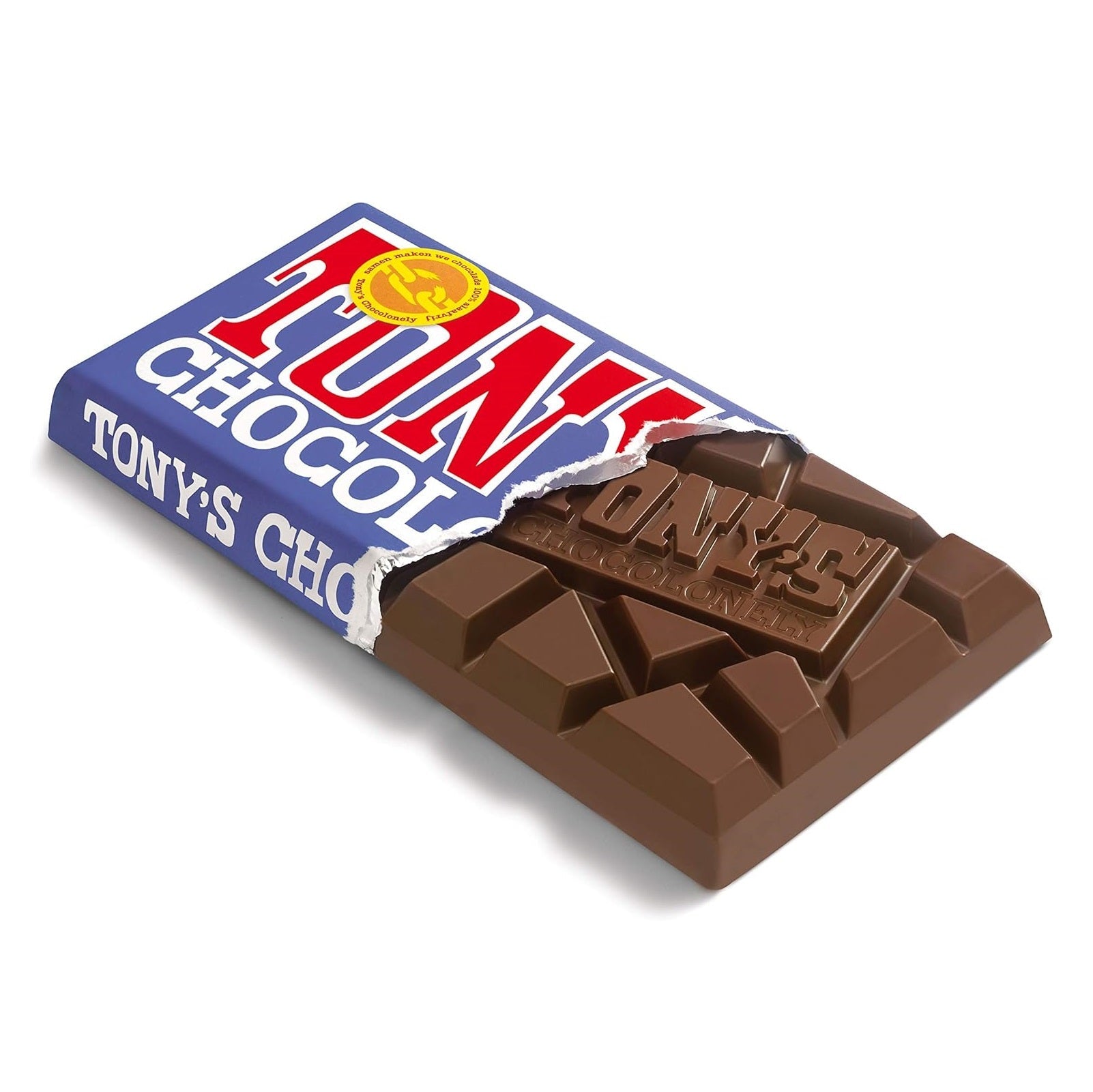 Pretzel Toffee Dark Milk Chocolate Bar 180g - Tony's Chocolonely - Chocolate Bar - Eco Natural Products