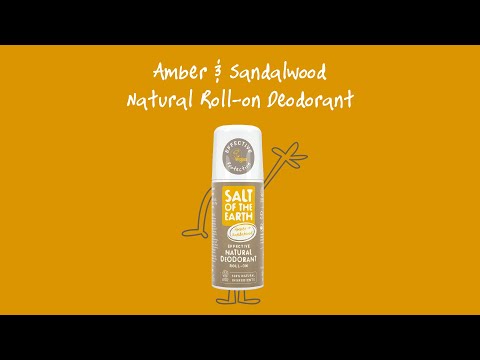 Amber Sandalwood Refillable Roll - On Deodorant 75ml - Salt Of the Earth - Deodorant - Eco Natural Products