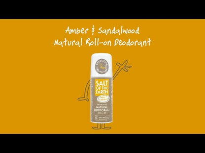 Amber Sandalwood Refillable Roll - On Deodorant 75ml - Salt Of the Earth - Deodorant - Eco Natural Products