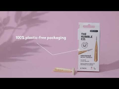 Interdental Bamboo Brush 0.6mm 6 Pack