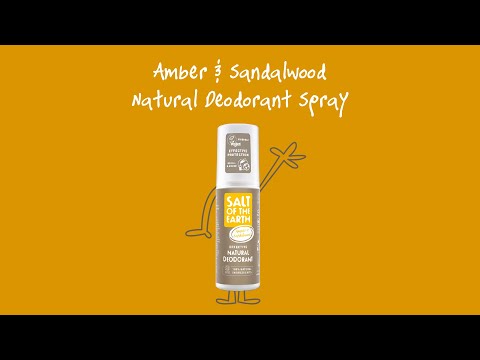 Amber and Sandalwood Spray Deodorant 100g - Salt Of the Earth - Deodorant - Eco Natural Products