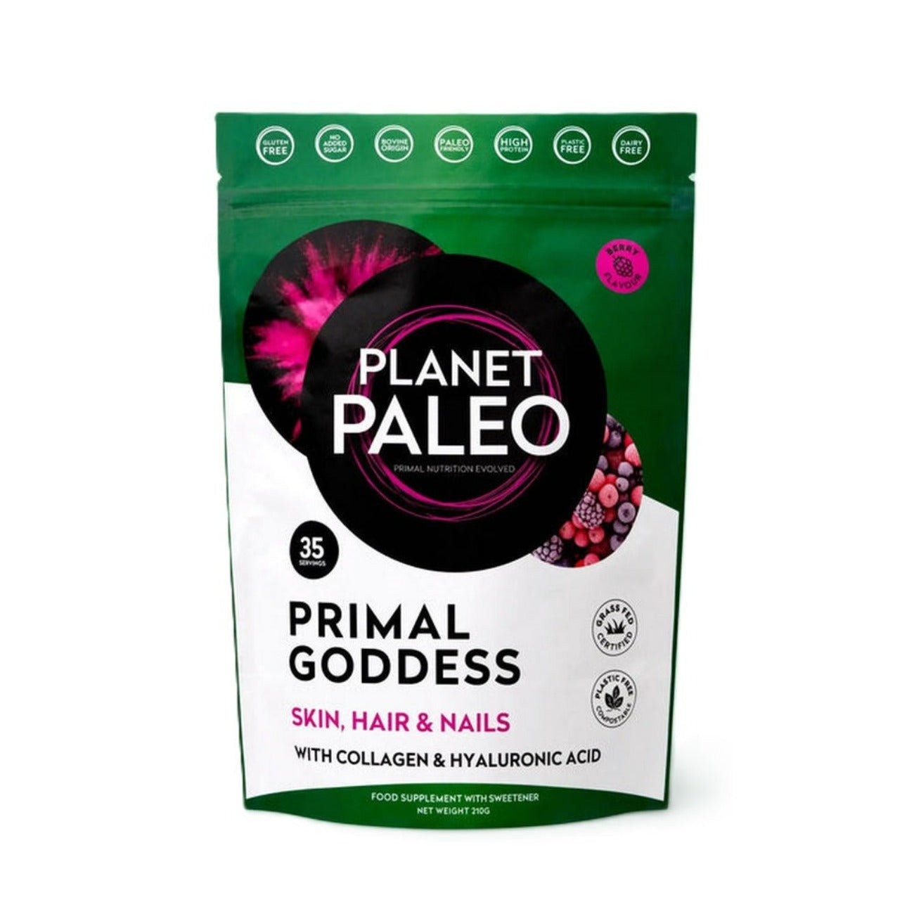 Primal Goddess Powder Berry 210g [BLACK FRIDAY] - Eco Natural Products - Planet Paleo - Food Supplement