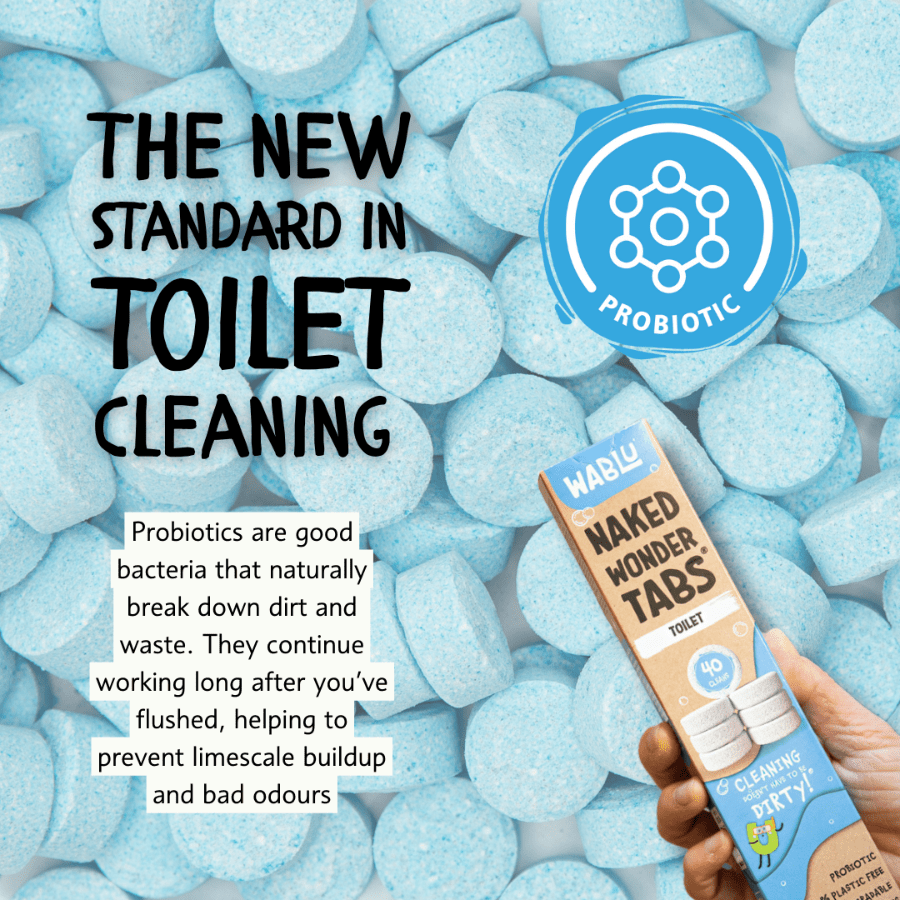 Probiotic Toilet Naked Wonder Tabs 40 Tablets - Wablu - Toilet Bowl Cleaners - Wablu