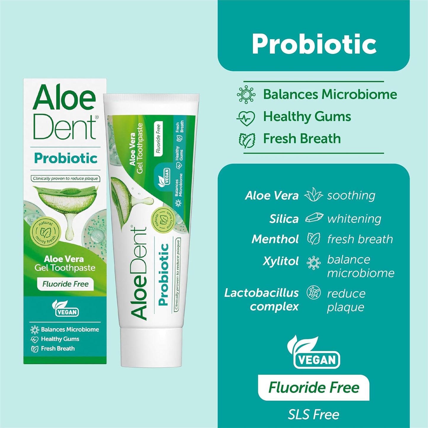 Probiotic Toothpaste 75ml - Aloe Dent - Toothpaste - Eco Natural Products