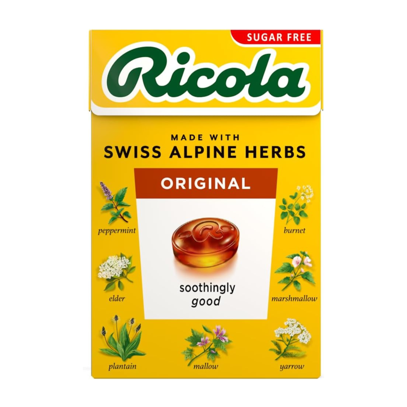 Original Sugar Free with Stevia Swiss Herbal Sweets 45g