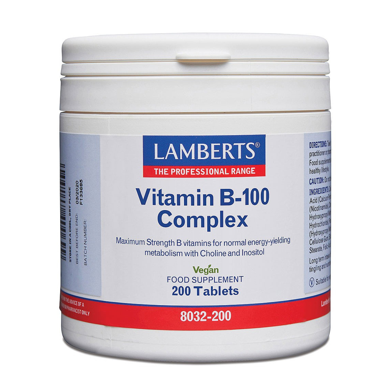 Vitamin B-100 Complex 60 Tablets