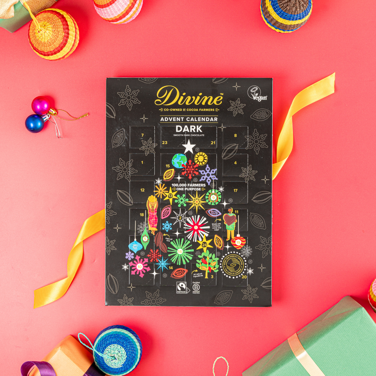 Fairtrade Dark Chocolate Advent Calendar 85g