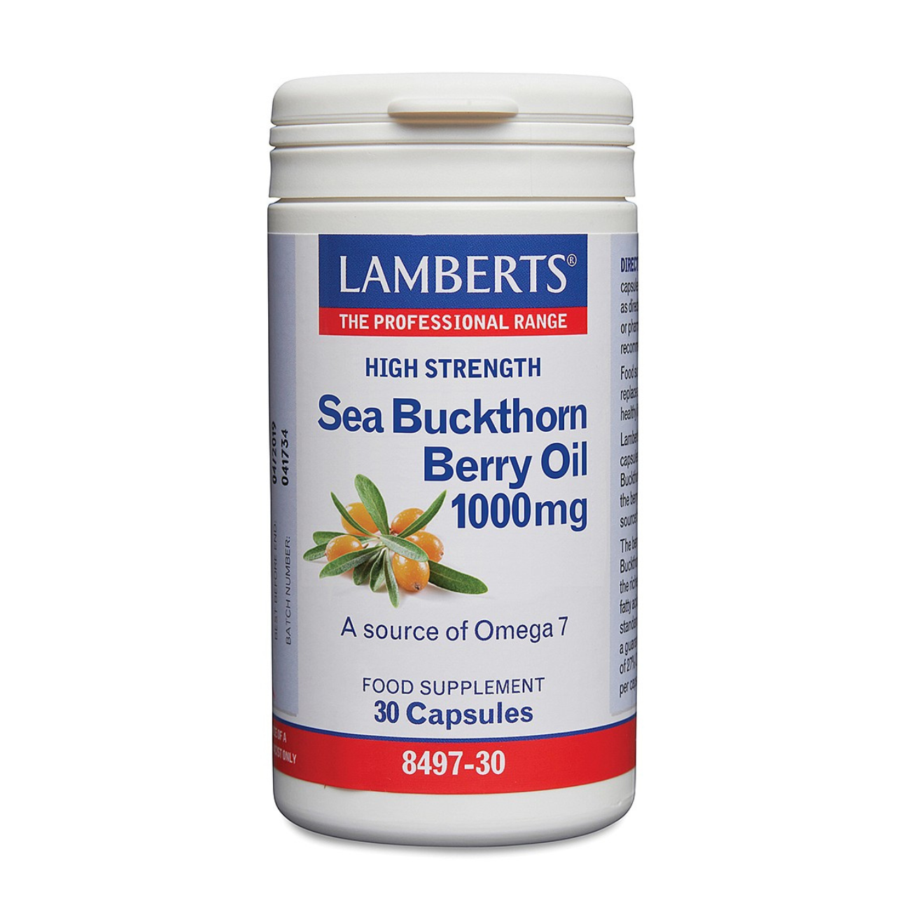 Sea Buckthorn Berry Oil 1000mg 30 Caps