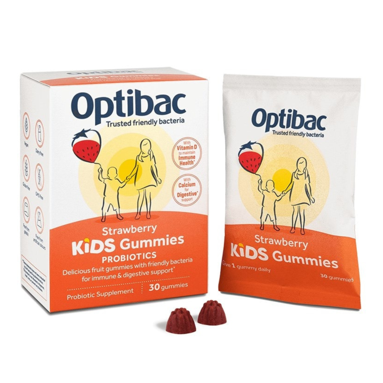 Kids Gummies Strawberry 30 Gummies