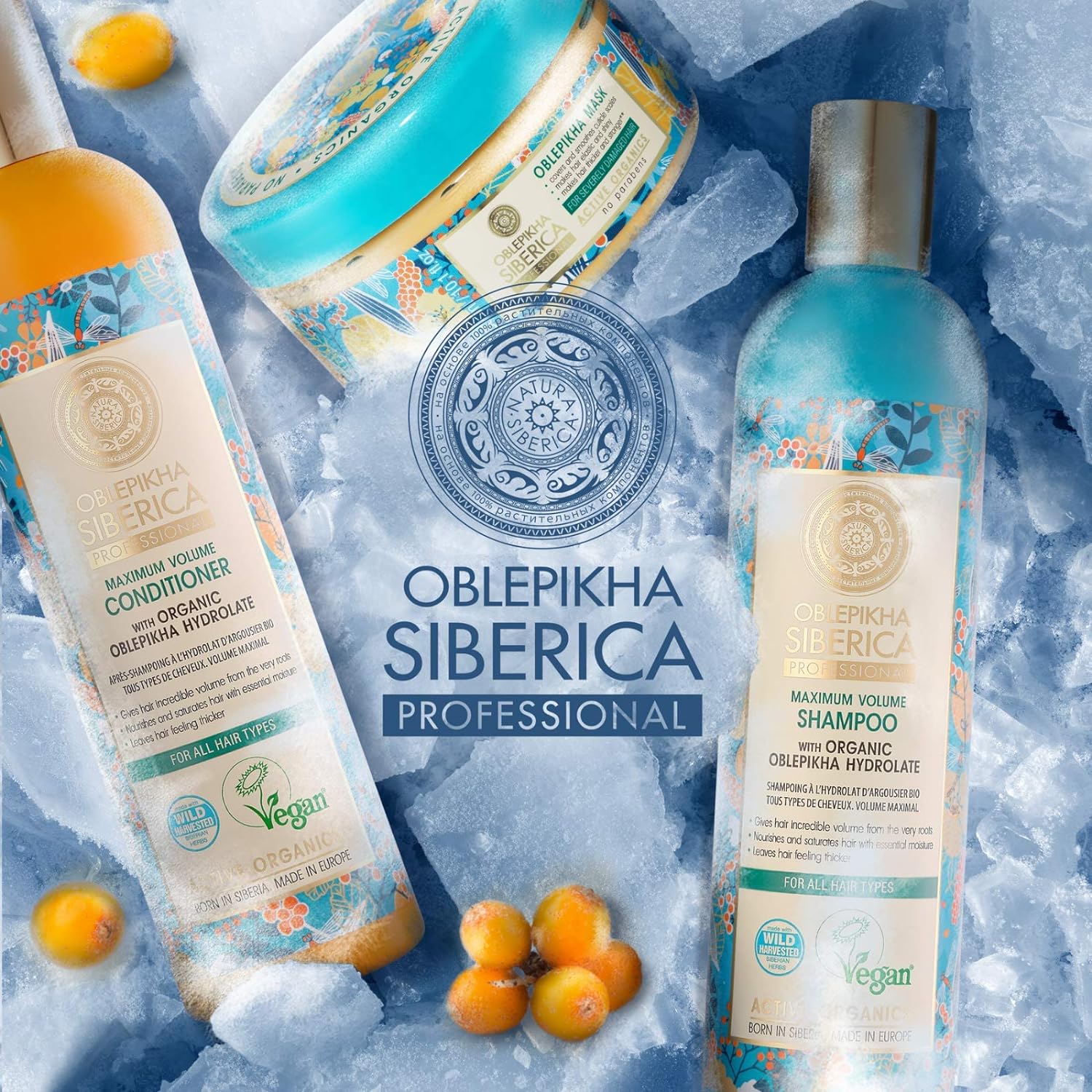 Professional Oblepikha Conditioner for All Hair Types 400ml - Natura Siberica - Conditioner - Eco Natural Products