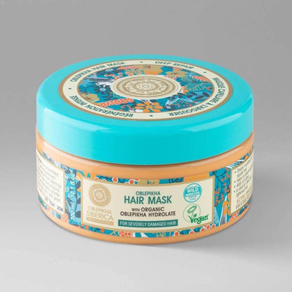 Professional Oblepikha Mask for Severely Damaged Hair 300ml - Natura Siberica - Deep Conditioning - Eco Natural Products