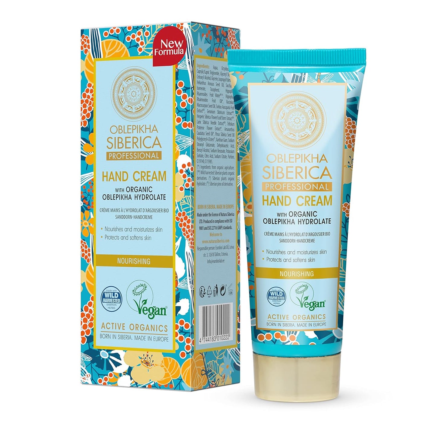 Professional Oblepikha Nourishing Hand Cream 75ml - Natura Siberica - Hand Cream - Eco Natural Products