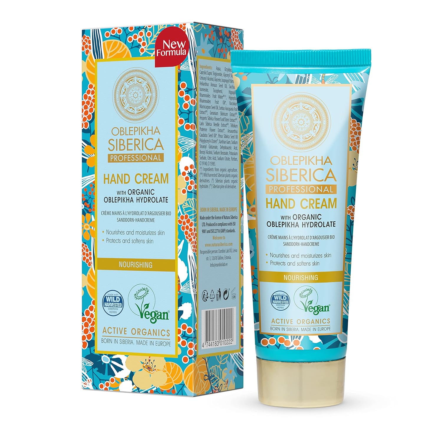 Professional Oblepikha Nourishing Hand Cream 75ml - Natura Siberica - Hand Cream - Eco Natural Products