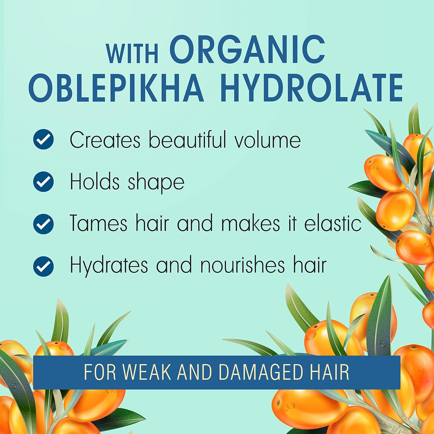 Professional Oblepikha Shampoo for Weak & Damaged Hair 400ml [BLACK FRIDAY] - Eco Natural Products - Natura Siberica - Shampoo