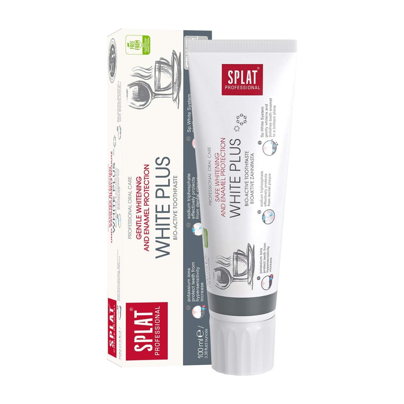 Professional White Plus Toothpaste 100ml [BLACK FRIDAY] - Eco Natural Products - Splat - Toothpaste