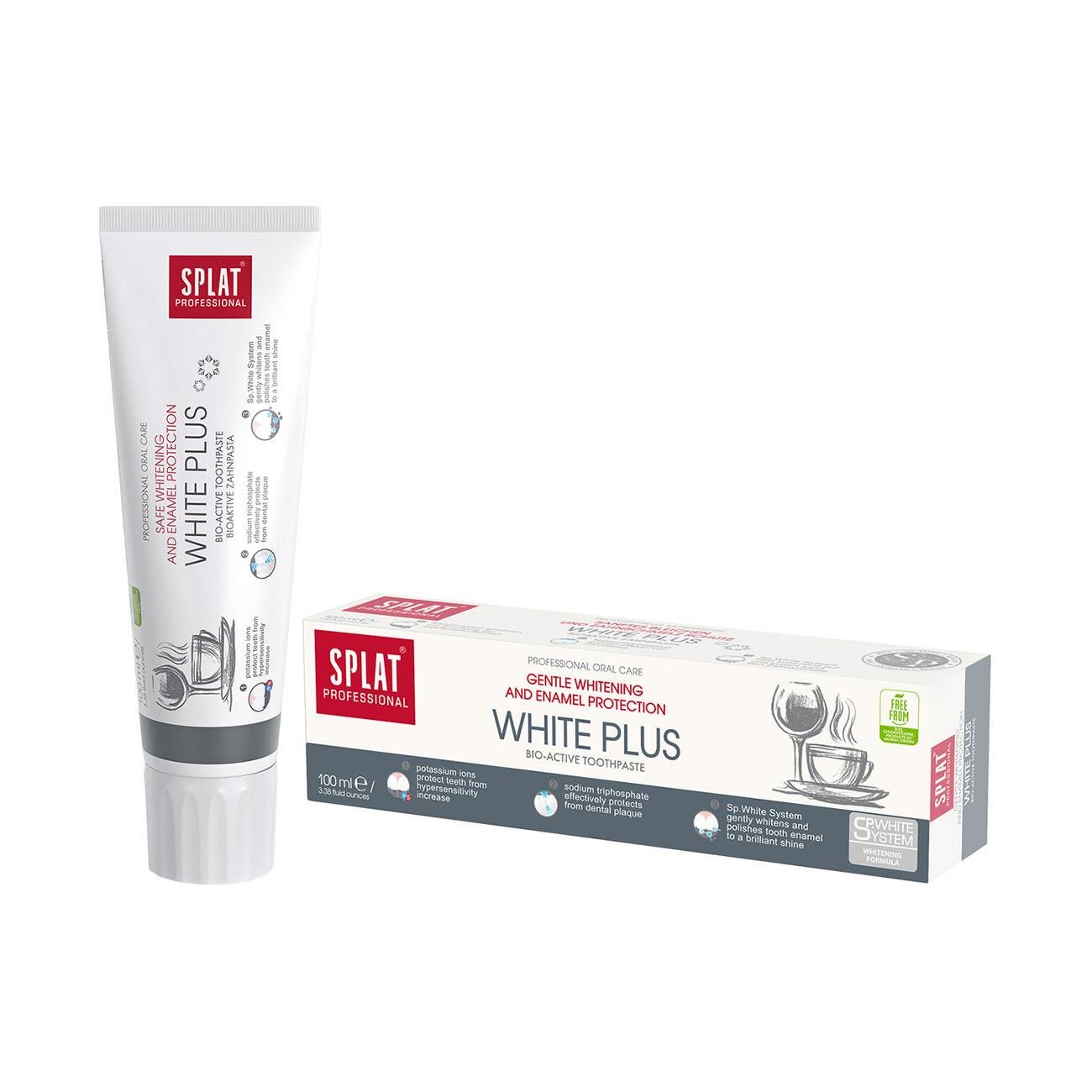 Professional White Plus Toothpaste 100ml - Splat - Toothpaste - Eco Natural Products