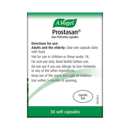 Prostasan Saw Palmetto Capsules 30's - A. Vogel - Herbal Supplement - Eco Natural Products