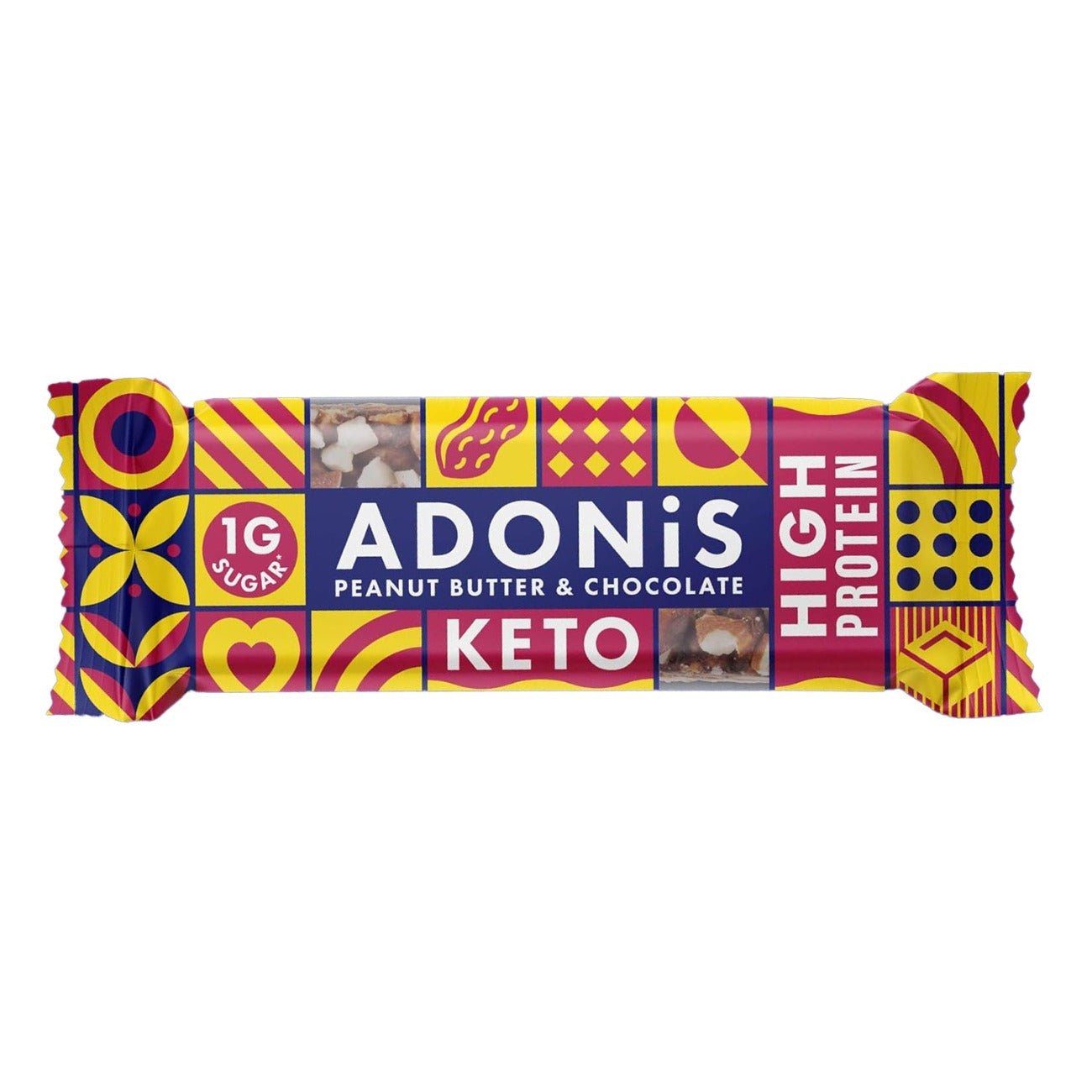 Protein Bar Peanut Choco 45g - Adonis - Snack bar - Eco Natural Products