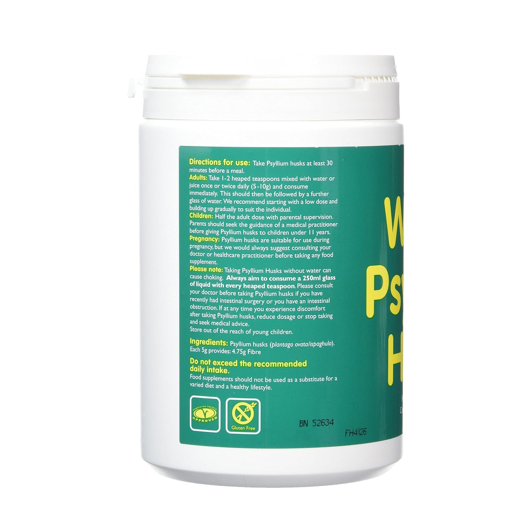 Psyllium Husks Whole Powder 300g - Lepicol - Food Supplement - Eco Natural Products