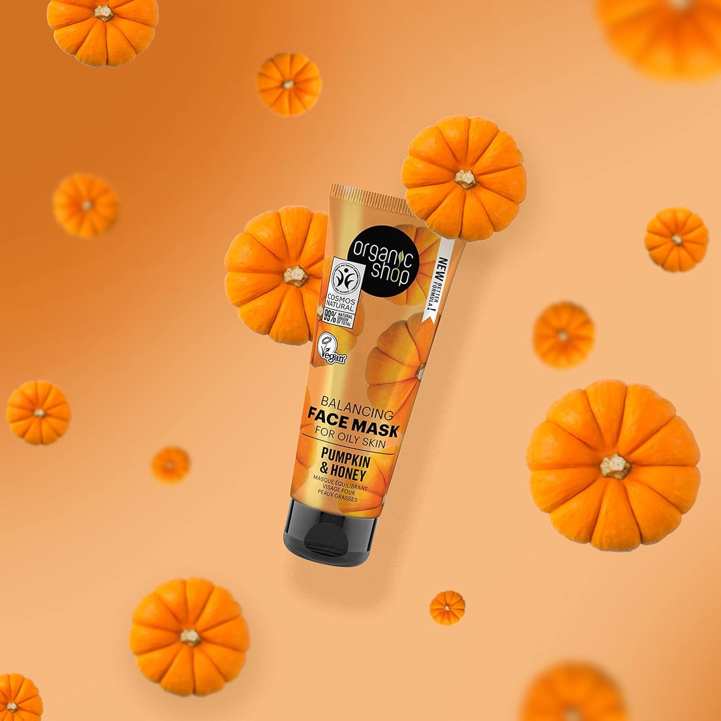 Pumpkin and Honey Balancing Face Mask for Oily Skin 75ml - Organic Shop - Face Mask - Eco Natural Products