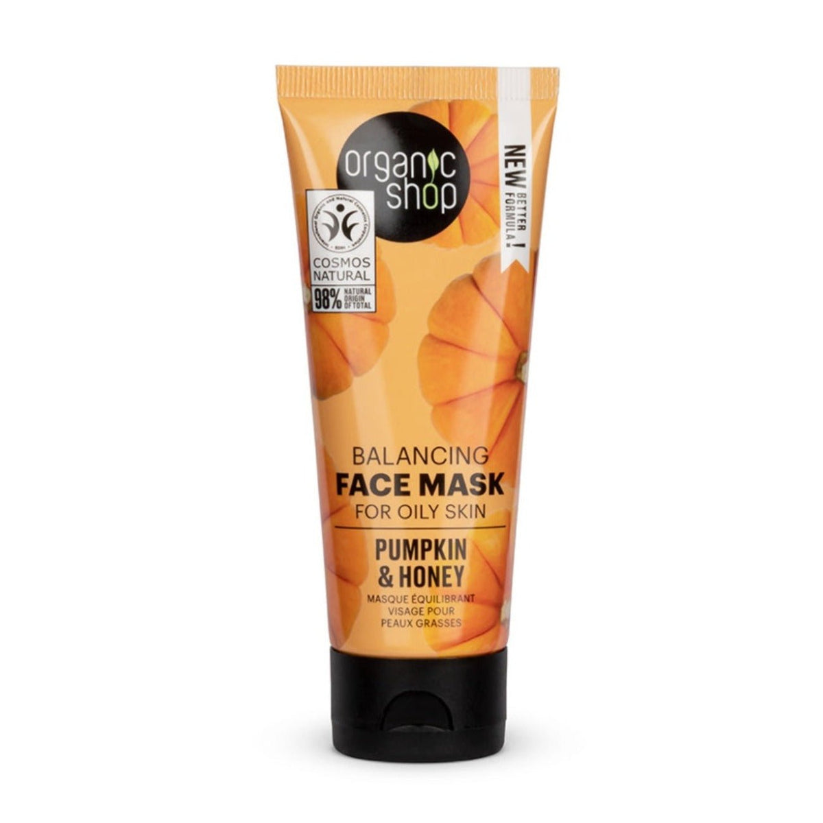 Pumpkin and Honey Balancing Face Mask for Oily Skin 75ml - Organic Shop - Face Mask - Eco Natural Products